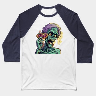 Zombie Pizza Lover Baseball T-Shirt